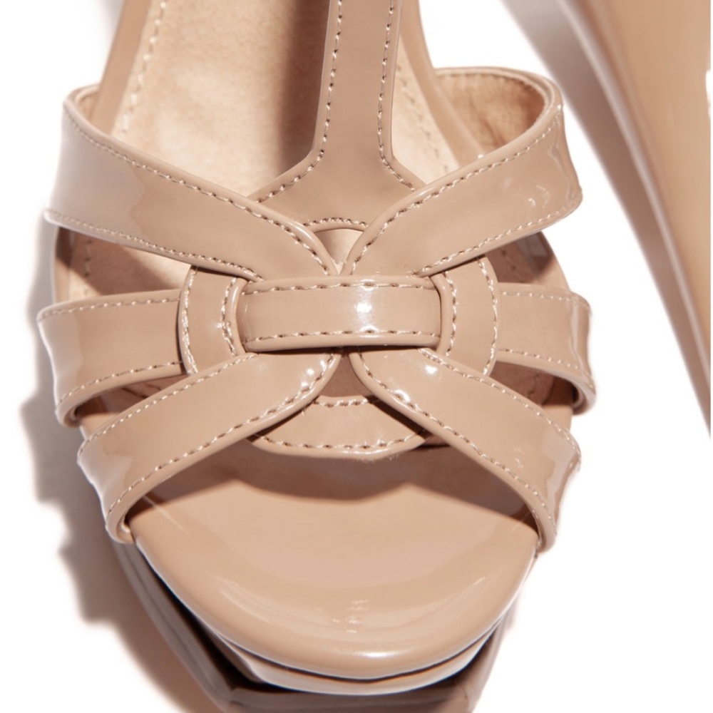 Miss Lola - Bombshell Heels ( Nude, Size 8.5)